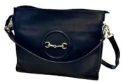 German Fuentes Leather Shoulder Bag (black)