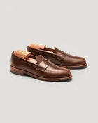 5741F Unlined Penny Loafer in Brown Chromexcel, Van Last
