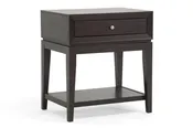 Accent Nightstand in Dark Brown Engineered Wood bxi4357-86