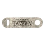 Bar Style Tavern Personalized Bottle Opener with Name