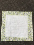 12 PEACOCK FEATHER NAPKINS.