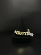 10K Gold Curb Chain Bracelet 135.1g Size 8.5
