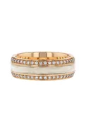 18KRG & HyCeram Double Diamond Eternity Band