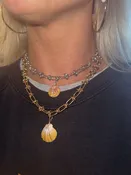 Beach Goth Hawaiian Sunrise Shell Necklace