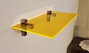32"L Neon Acrylic wall shelf with metal brackets -8"wide 1/4" acrylic * Many colors to choose from - ask about custom sizing