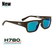 Huguenot  Matte Black / Grey Atlantic Blue Mirror H780 NEW & IN STOCK