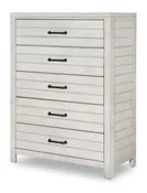 0833 Summer Camp LK Drawer Chest Stone Path Gray Finish