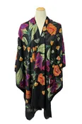 Anu by Natural Fashions Embroidered Ruana in Conrad Style 17037