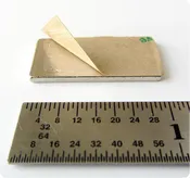 Neodymium Block with Thin Film Adhesive