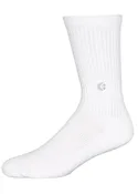 Ethika Crew Sock Wht - SIL Logo