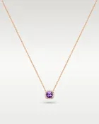 14k Rose Gold 1.00ct Pendant Necklace