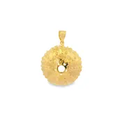 GC Originals 14K Yellow Gold Polished/Textured Gold Creations Original Sea Urchin Pendant 31x23mm