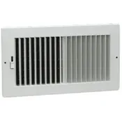 10 x 4-Inch 2-Way White Ceiling or Sidewall Diffuser