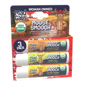 3pk Fall Moose Smooch Lip Balm Assorted Pack - Gingerbread, Vanilla Honey and Apple Pie
