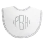 3 Martha's Medium Pique Seersucker Bib- Green, Gray, Pink, or Blue