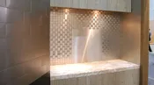 DSP 8 x 8 Medium Piece Mosaic Brushed Silver