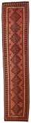 2.6 x 12.7 Runner - Kilim Wool Geometric Runner - Hand Knotted Rug — 51044