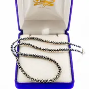Black Diamond Bead Necklace