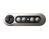 5 Button Replacement Power Recliner & Power Headrest Switch with Home button & USB C - AC108-2MA-2UQ0 Silver