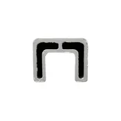 Aluminum Glass Cap Rail - 3ft