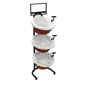 3-Tier Floor Display with 3 Baskets (Cloth)