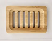 Bamboo Soap Dish - Large Rectangular