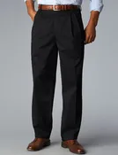 B&amp;amp;T Signature Khaki Classic Fit - Pleated - Black