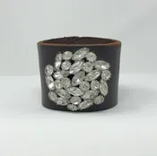 MADE in the Deep South Leather Bracelet with 1960's Brooch — The Bay Collection: Women's Clothing Boutique