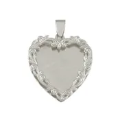 00602 - 1 3/8" Engravable Heart with Border