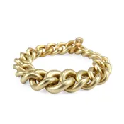 18k Gold Wide Curb Ring