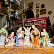 11 PC Porcelain Nativity Set