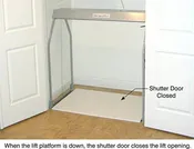 AS-24 Versalift 24 Auto Shutter Door to cover opening when in down position.