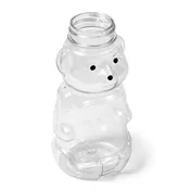 12 fl oz Clear PET Oval Honey Bottle - 38-400