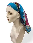 ABonita Turquoise Aztec Head Scarf
