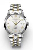 Dated Rhinestone Dial Unisex Bracelet Watch