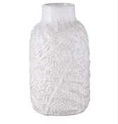 10" Leaf Embossed Vase