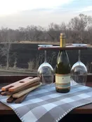 Wine Glass &amp;amp; Bottle Holder - Double