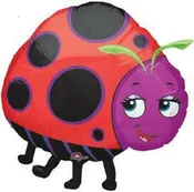 25" Miss Ladybug Mylar Balloon