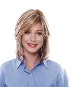 8LYR Wig – Fully Layered Honey Blonde Human Hair Wig