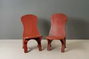 Pair of Adirondack Arts & Crafts Plank Chairs — RESIDE