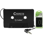 Aux / Video Cables #14 = Cassette Audio Adapter for iPhones iPods Android Phones MP3 Players