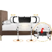 Bed Rails for Elderly Adults with Adjustable Heights (350 Lbs Weight Capacity)