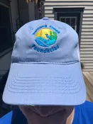 HAT: NEW Patcong Creek Foundation ball cap -light blue w/soft white mesh back, unstructured