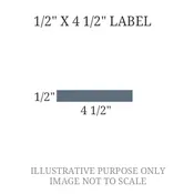 1/2" x 4 1/2" Engraved Label