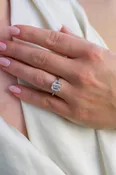 3.13ct Emerald Cut Diamond Three-Stone Ring (Natural) — Lewis Jewelers