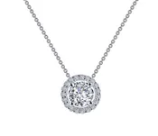 0.62 CTW Round Halo Necklace by Lafonn
