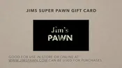 Jim's Pawn Gift Card $10-$25-$50-$100 Delivered via Email