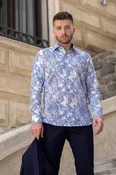Blue Bloom Moda Shirt