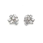 Bold Floral Bridal Stud Earrings style no. E203