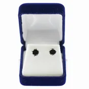 Black Diamond White Gold Earrings